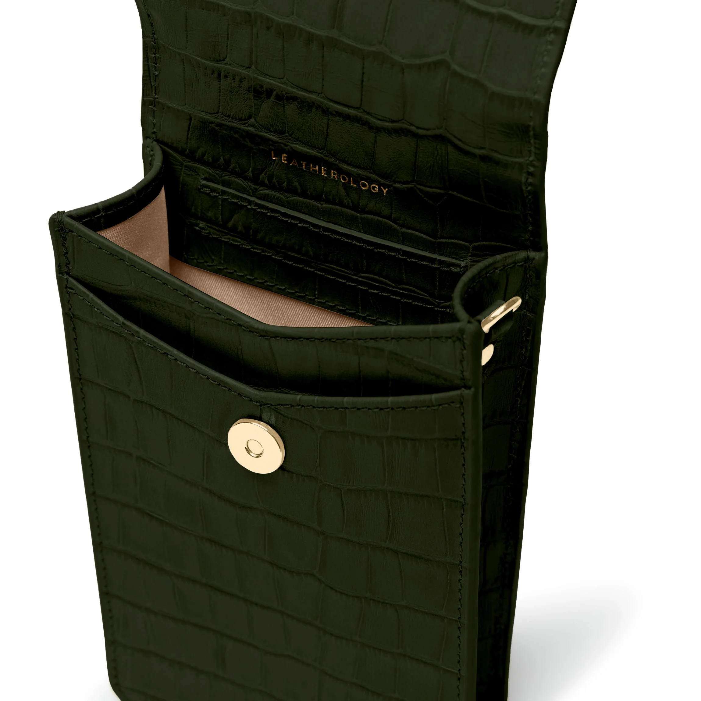 Mini Willow Crossbody Forest Croc - Image 3