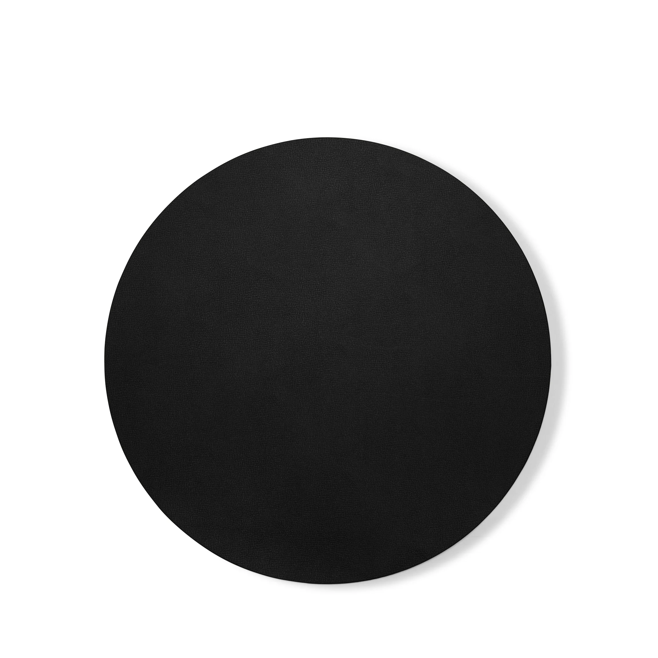 Modern Round Placemats, Set of 2 Black - Image 3