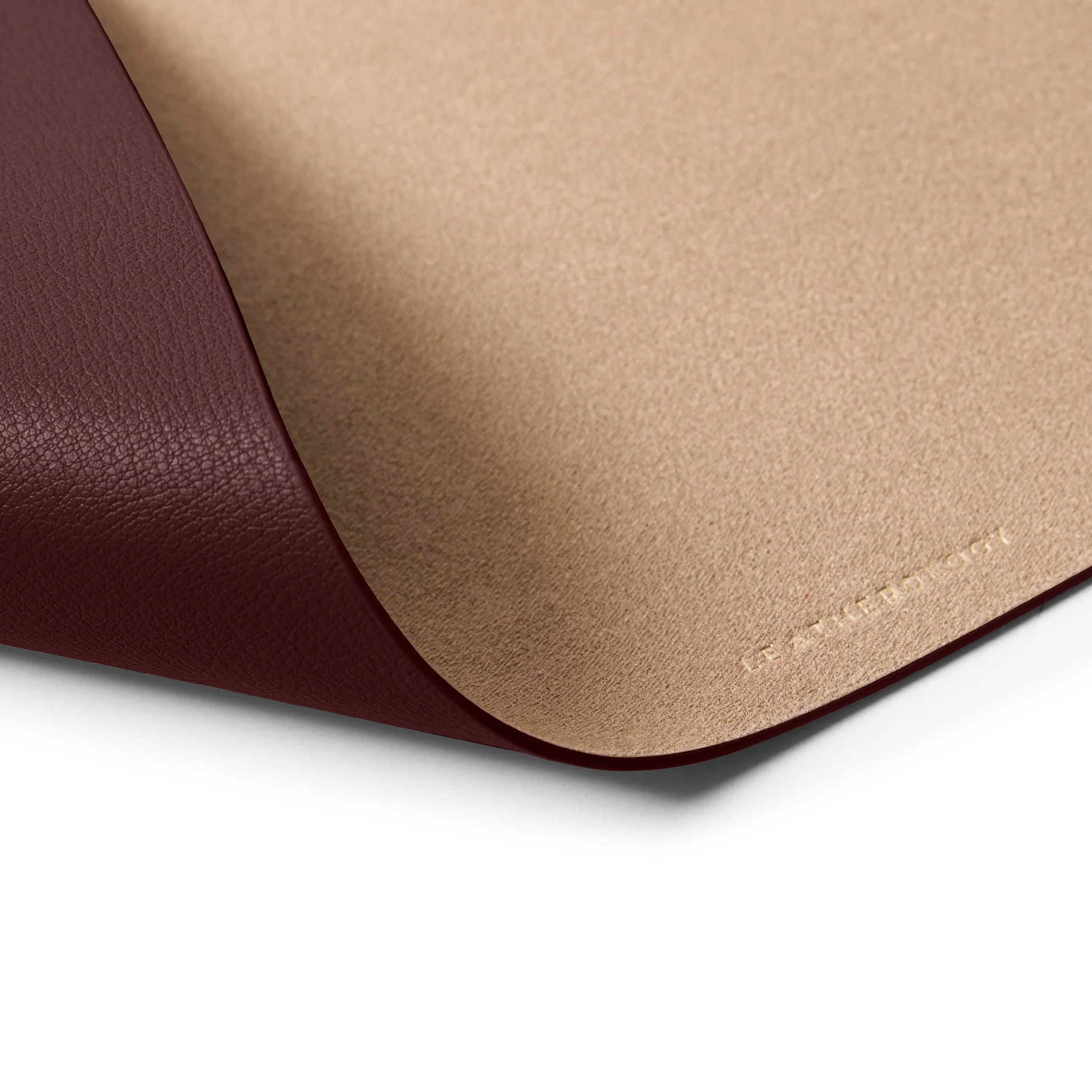 Modern Rectangle Placemats, Set of 2 Oxblood - Image 4