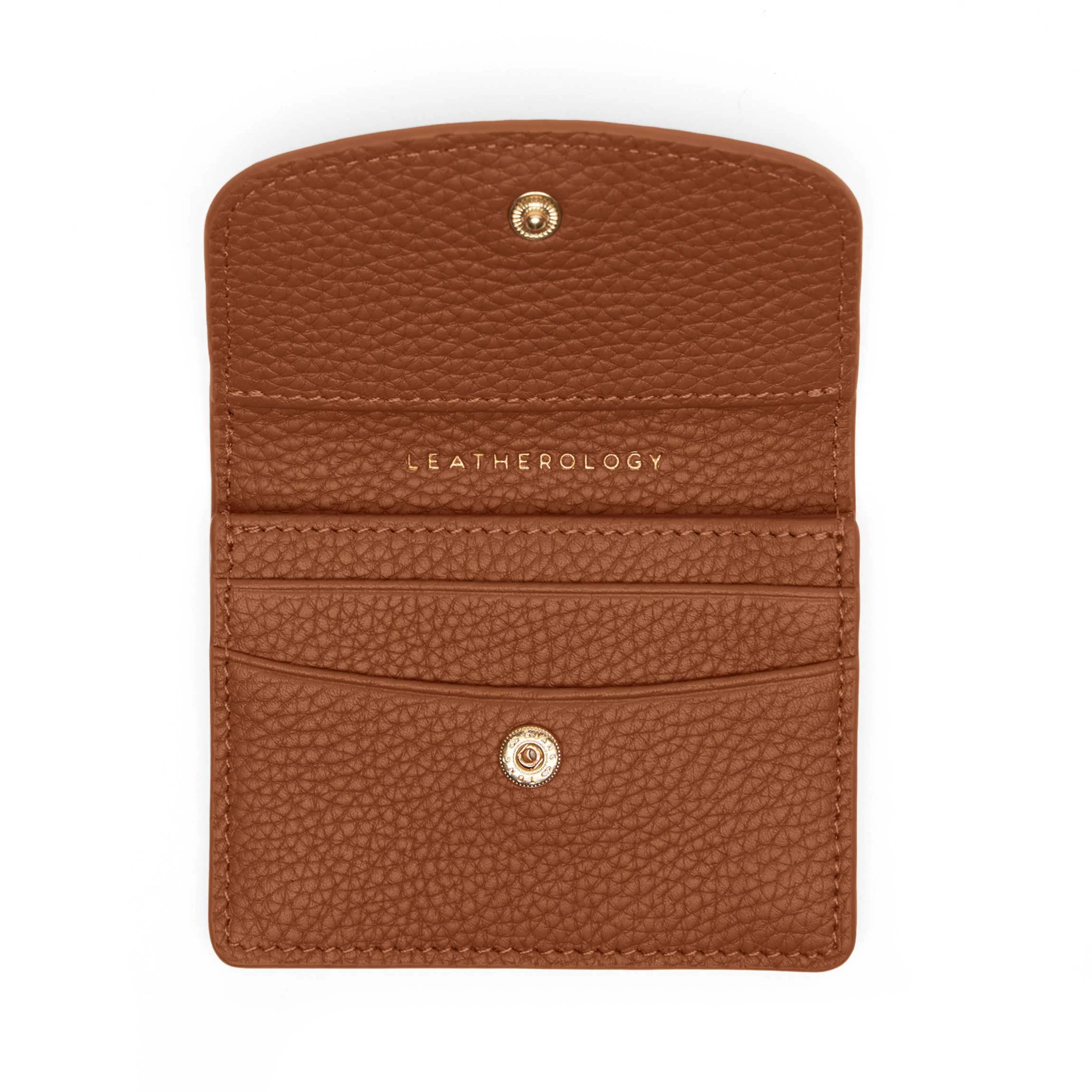 Nina Slim Card Case Saddle Brown - Image 4