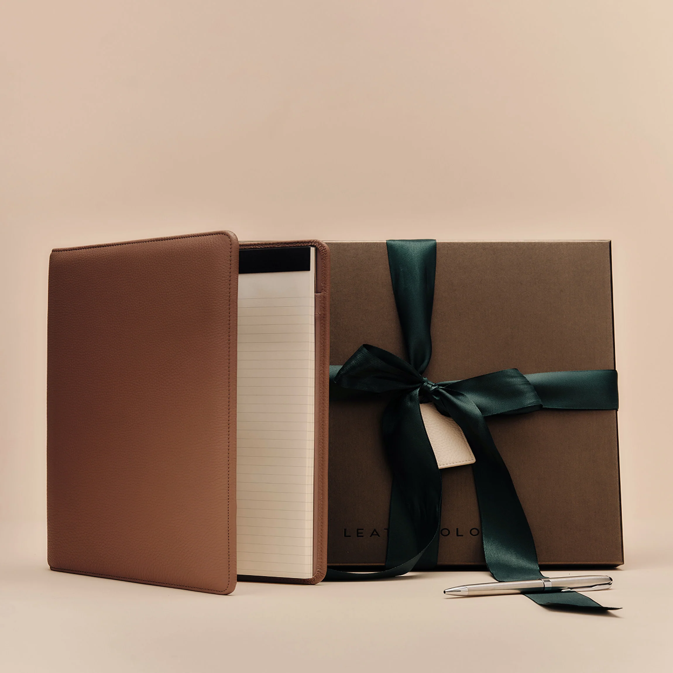 Padfolio Gift Set Cognac
