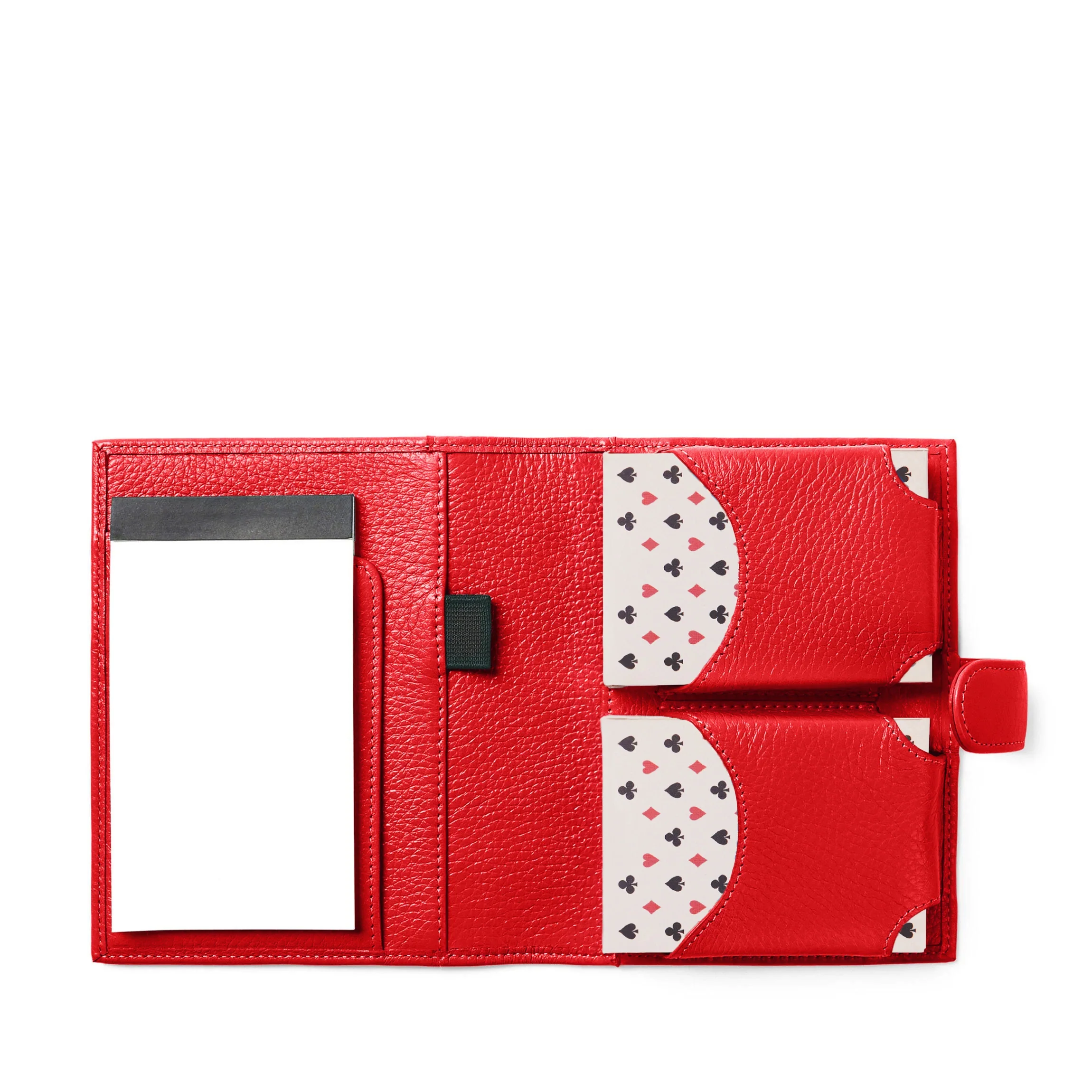 Playing Card Case with Notepad Buoy Red