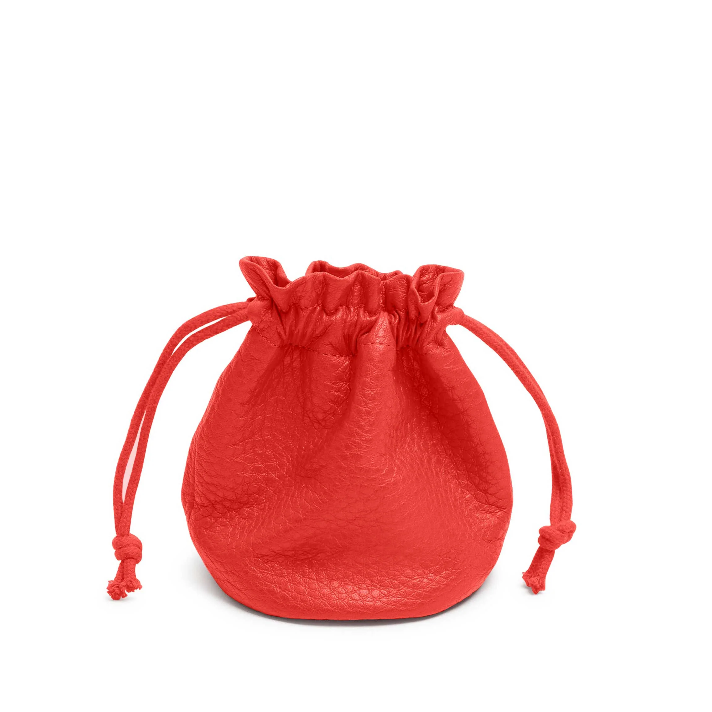 Round Drawstring Pouch Buoy Red