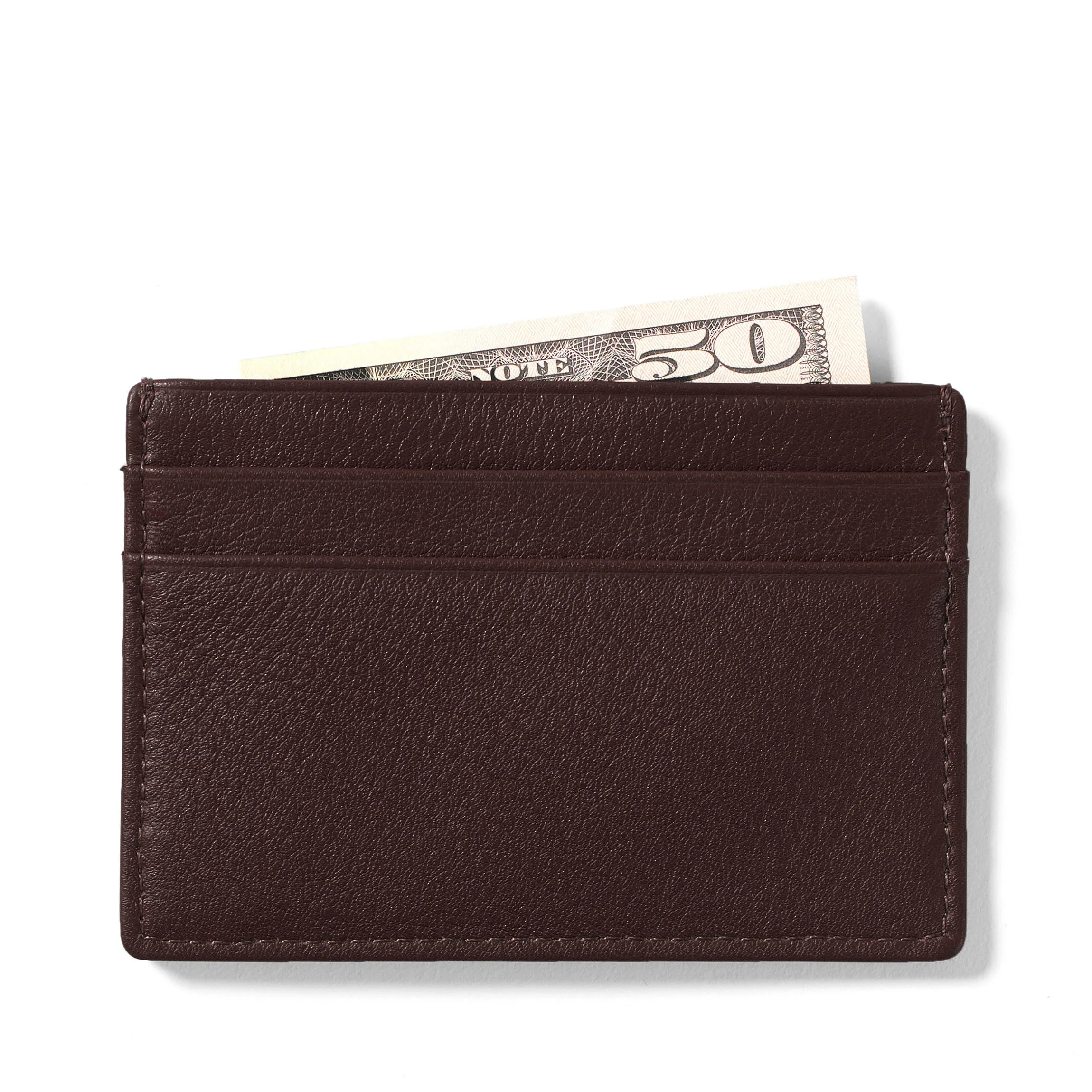 Slim Card Case RFID Brown - Image 3