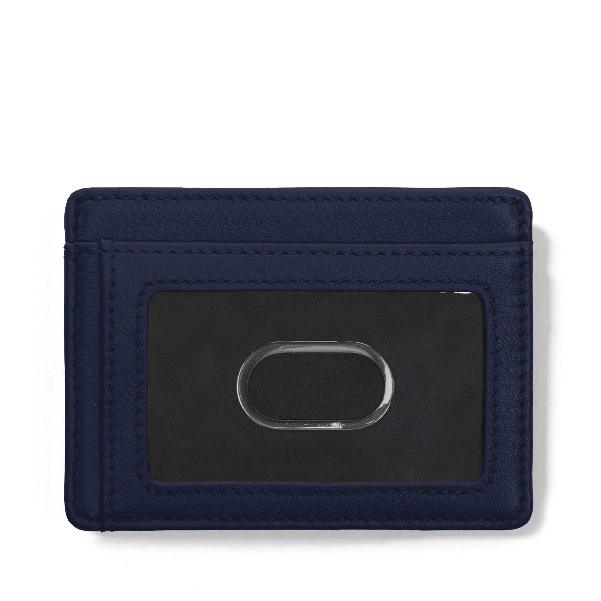 Slim ID Card Case Navy Blue