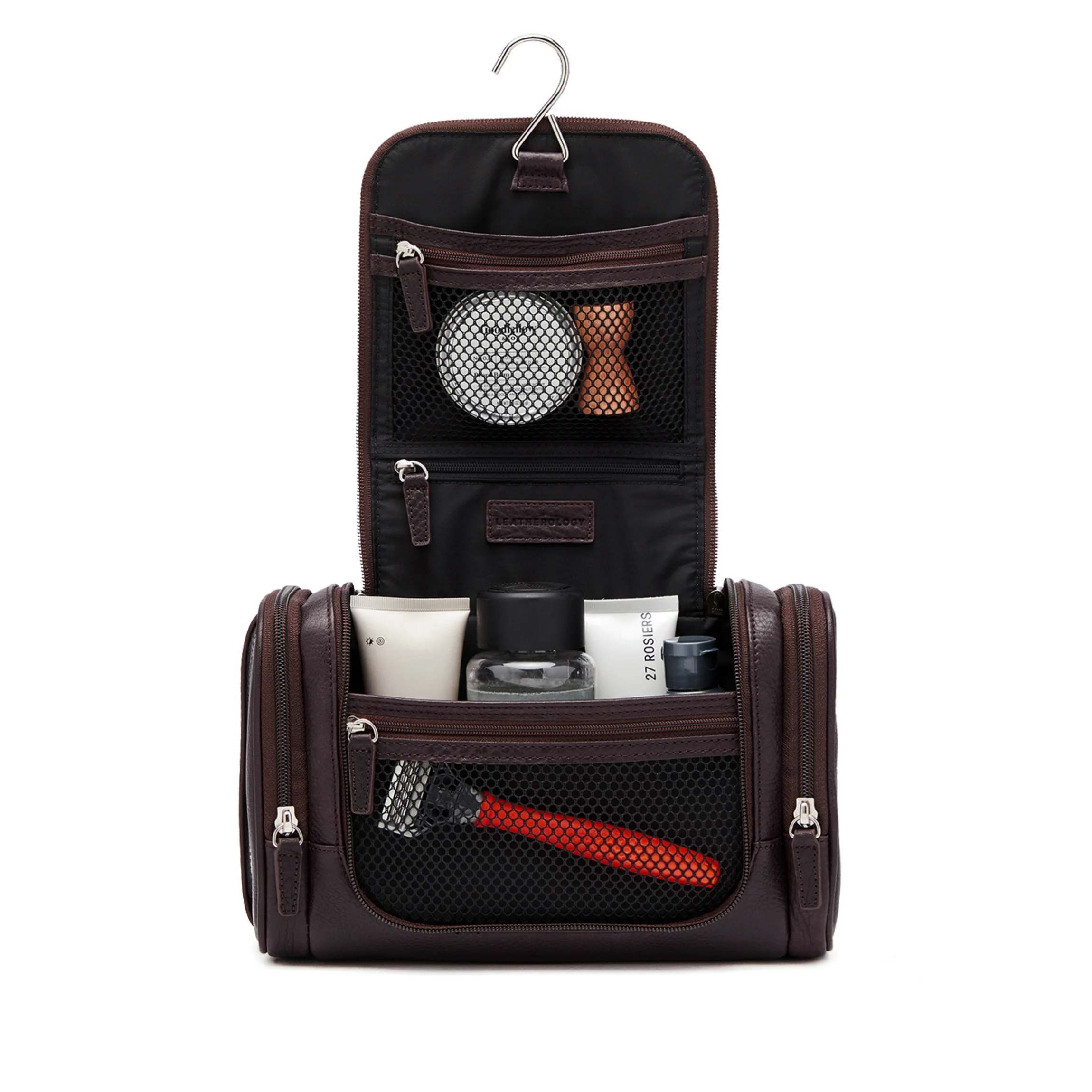Small Hanging Toiletry Kit Espresso - Image 2