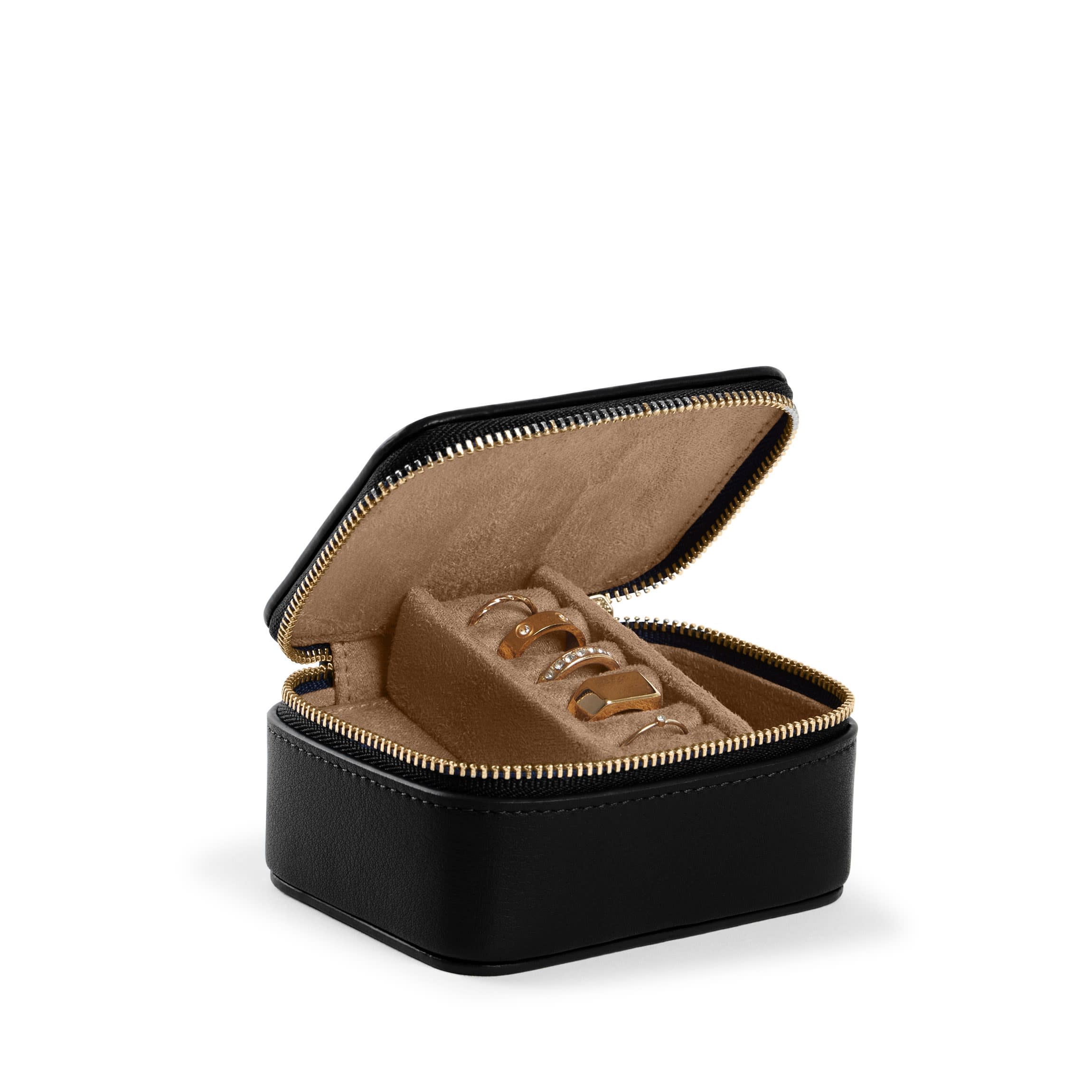 Small Jewelry Ring Box Black Onyx