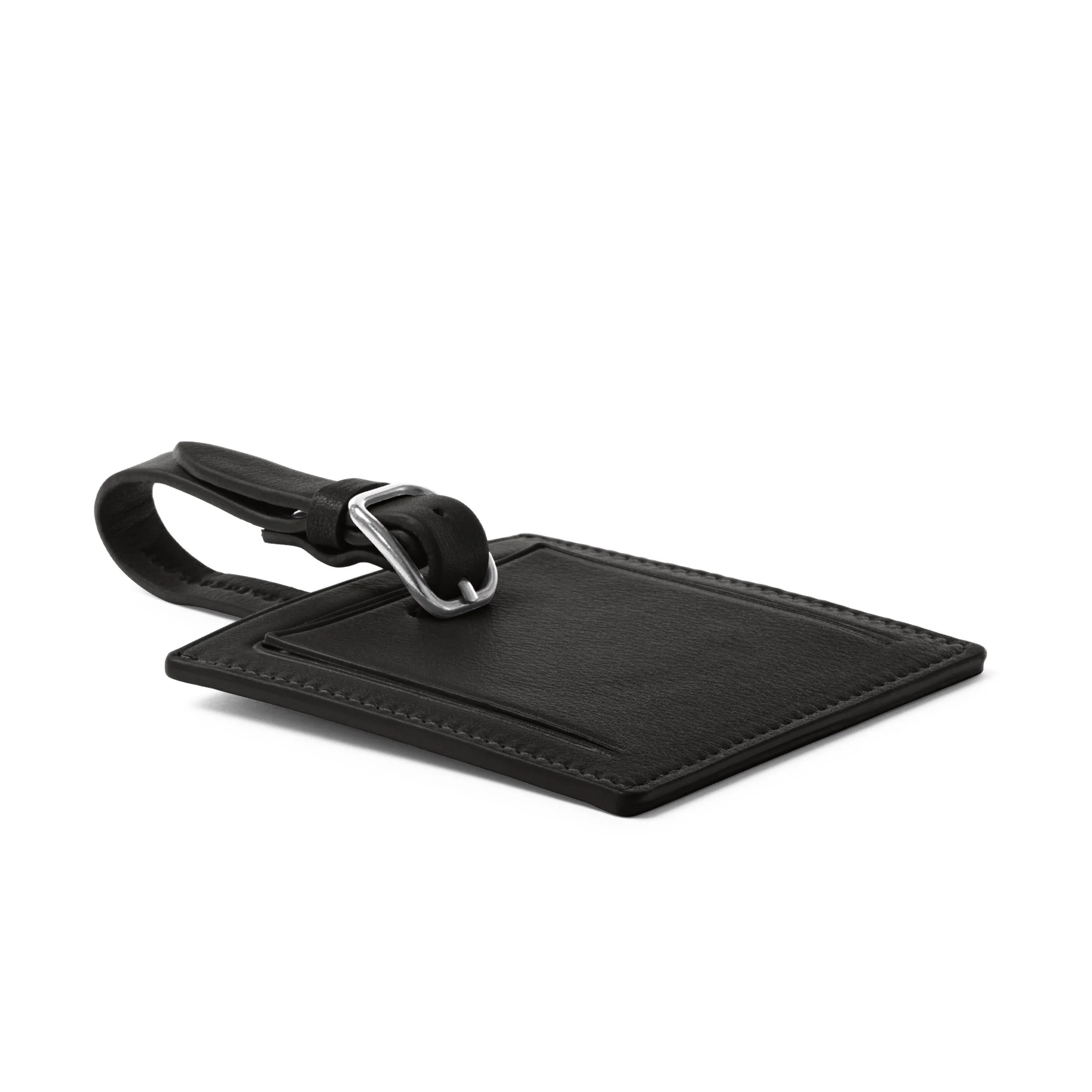 Small Square Luggage Tag Black Onyx - Image 3