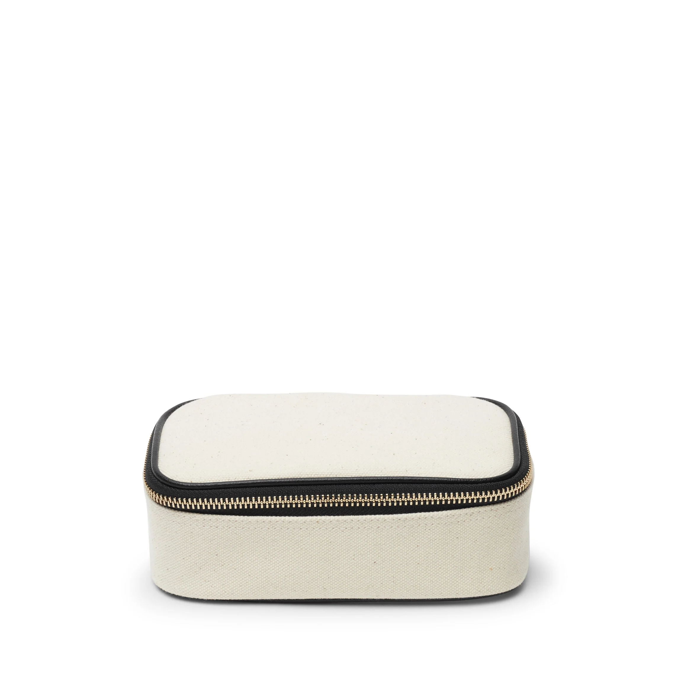 Small Travel Organizer in Canvas Natural Canvas/Black - Image 5