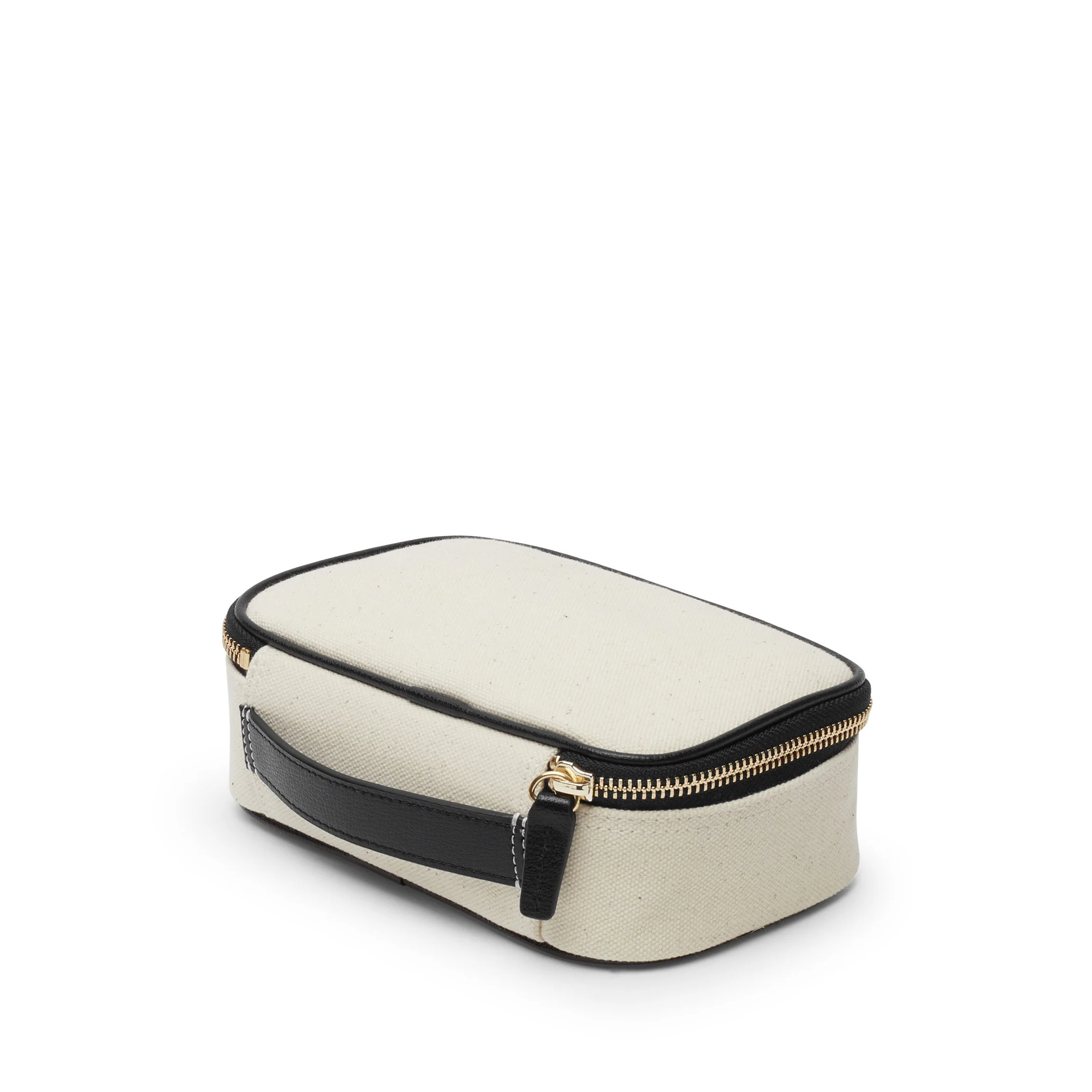 Small Travel Organizer in Canvas Natural Canvas/Black - Image 6