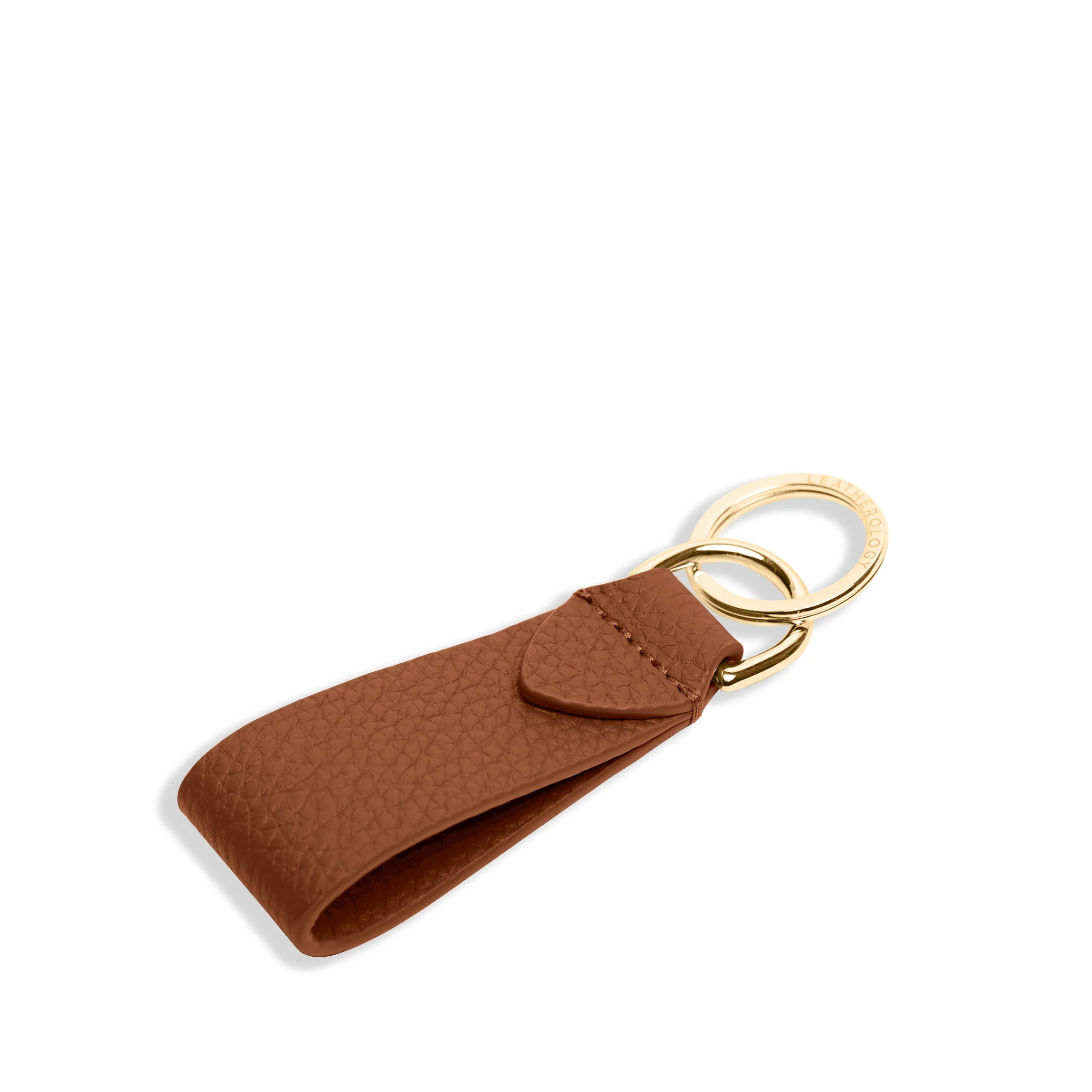 Tab Keychain Saddle Brown - Image 3