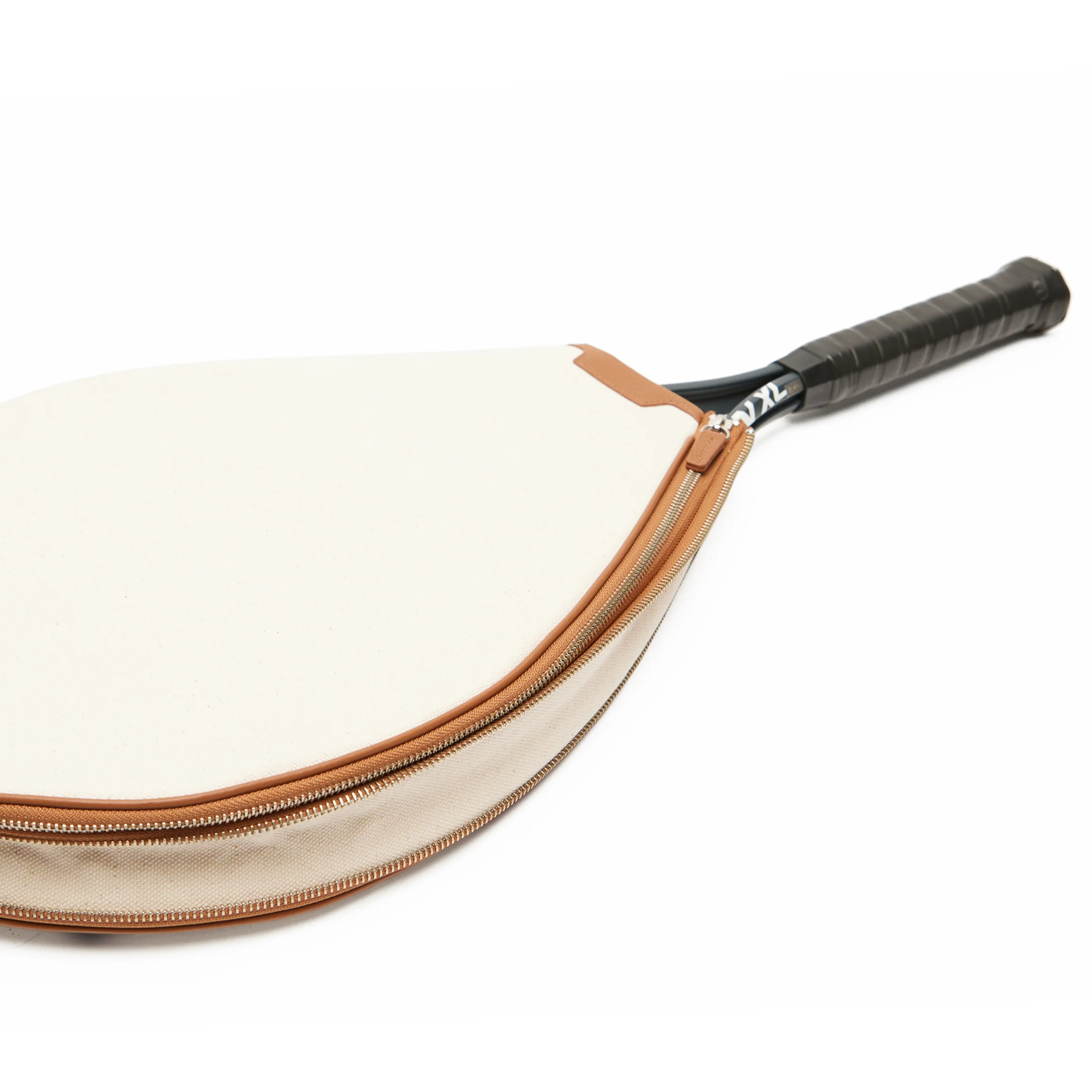 Tennis Sling Natural Canvas/Saddle Brown - Image 5