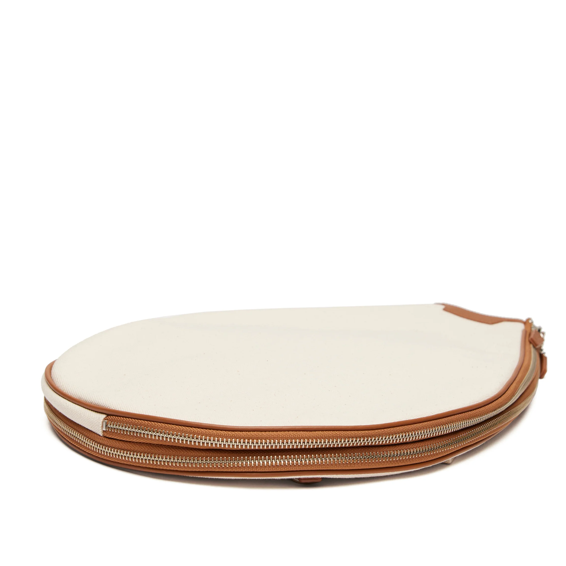 Tennis Sling Natural Canvas/Saddle Brown - Image 6