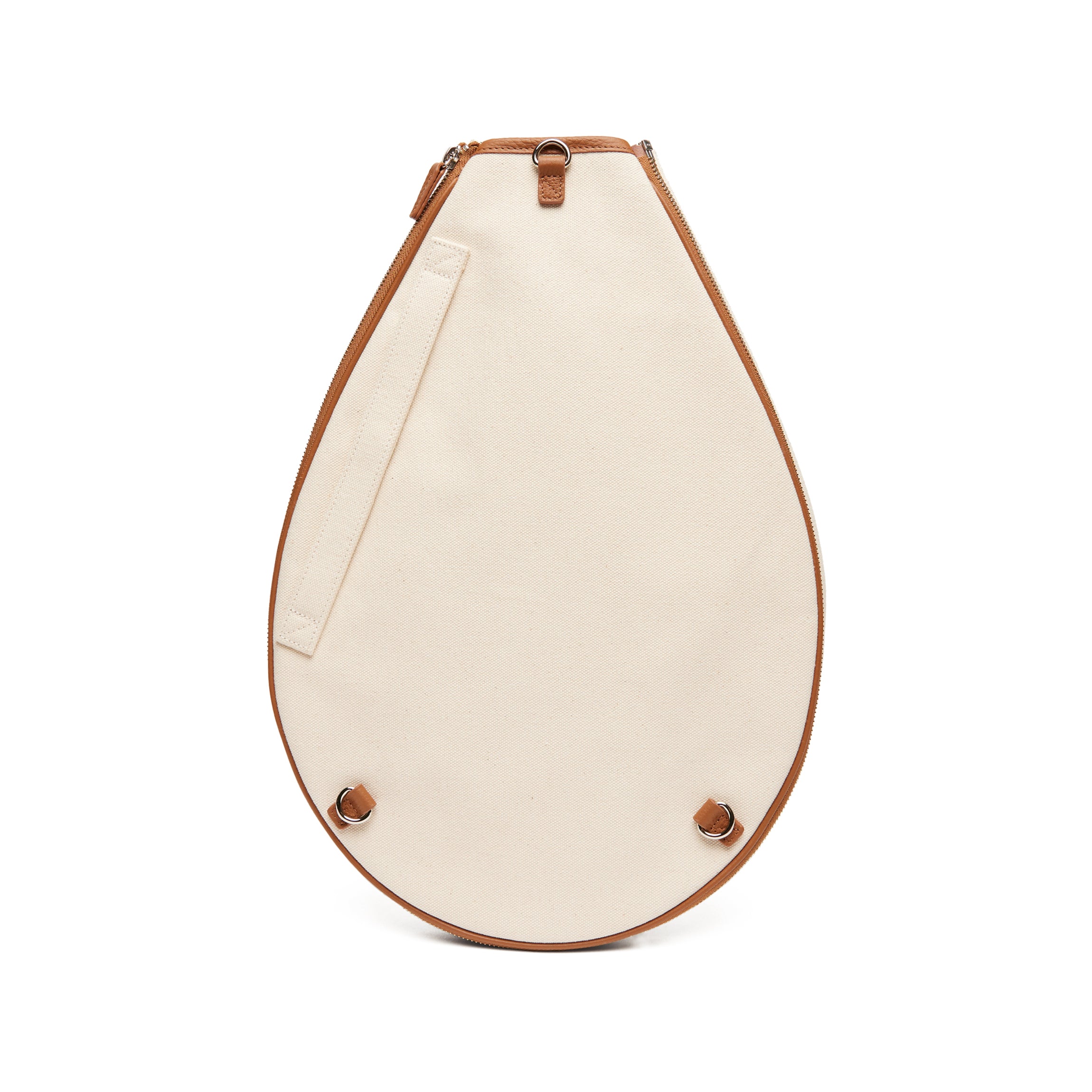 Tennis Sling Natural Canvas/Saddle Brown - Image 7