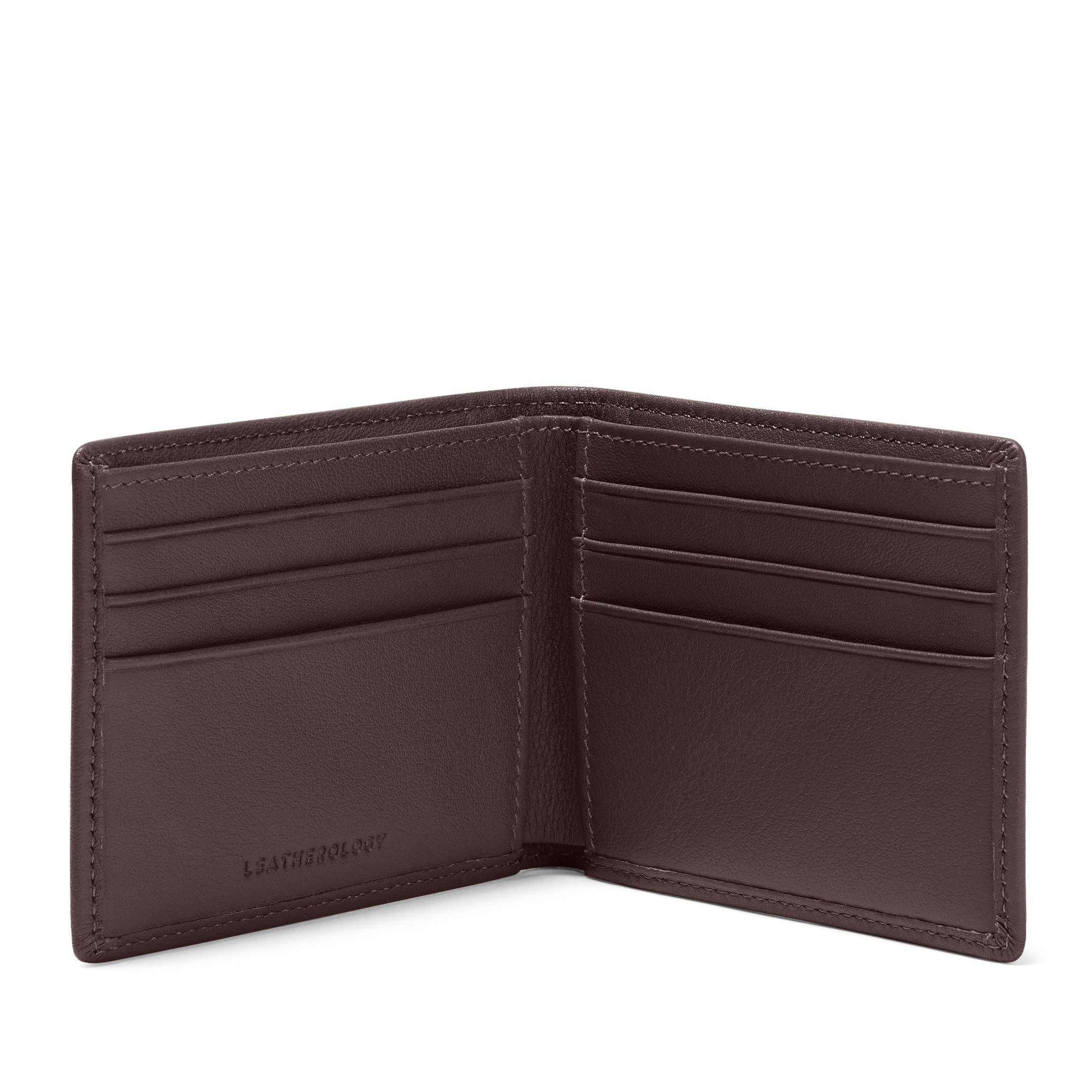 Thin Bifold Wallet Brown - Image 5
