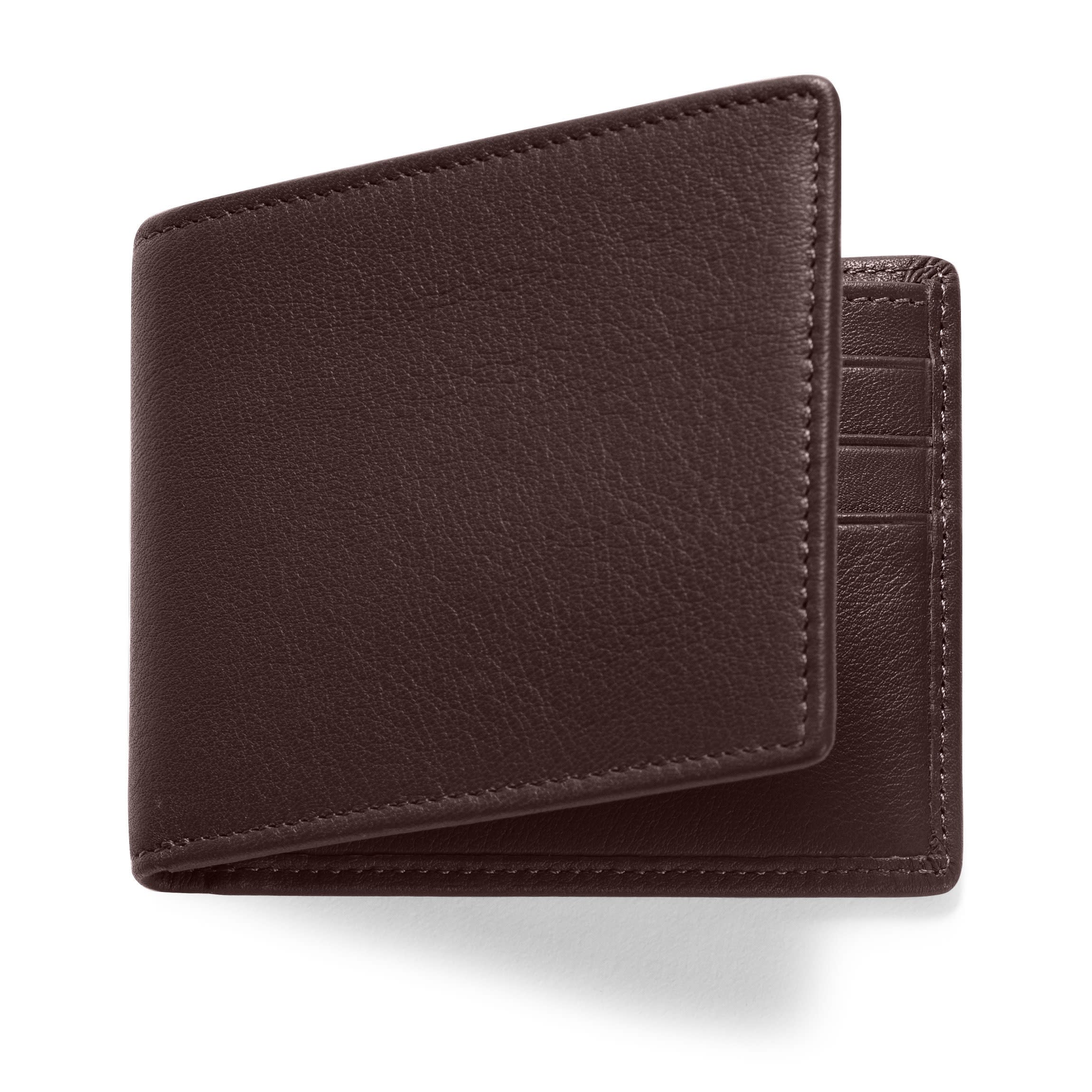 Thin Bifold Wallet RFID Brown - Image 6