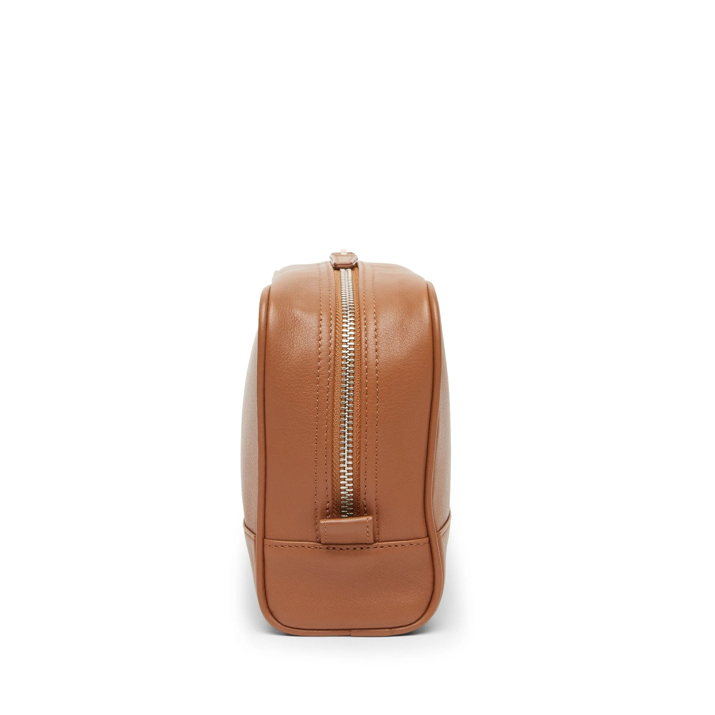 Top Zip Toiletry Bag Cognac - Image 7