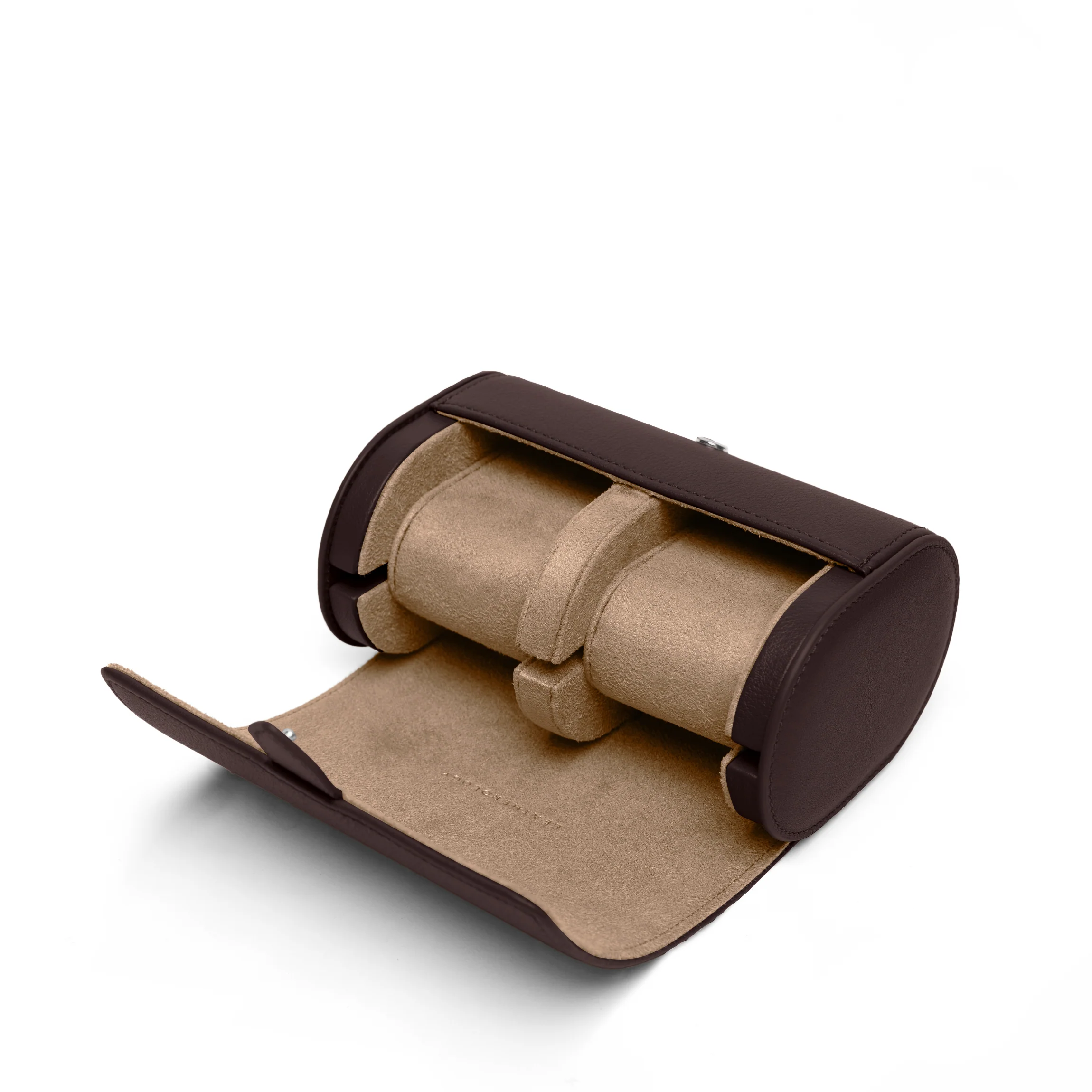 Travel Double Watch Roll Brown - Image 5