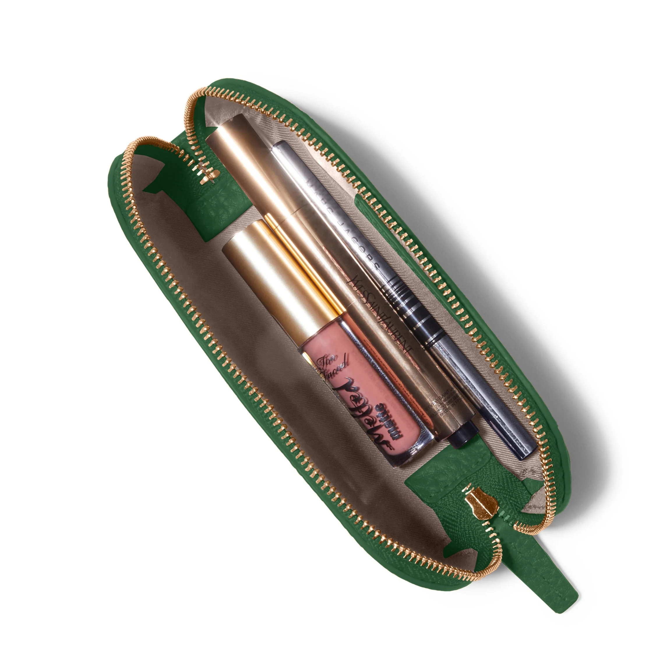 Travel Makeup Pouch Sand/Fairway Green - Image 5