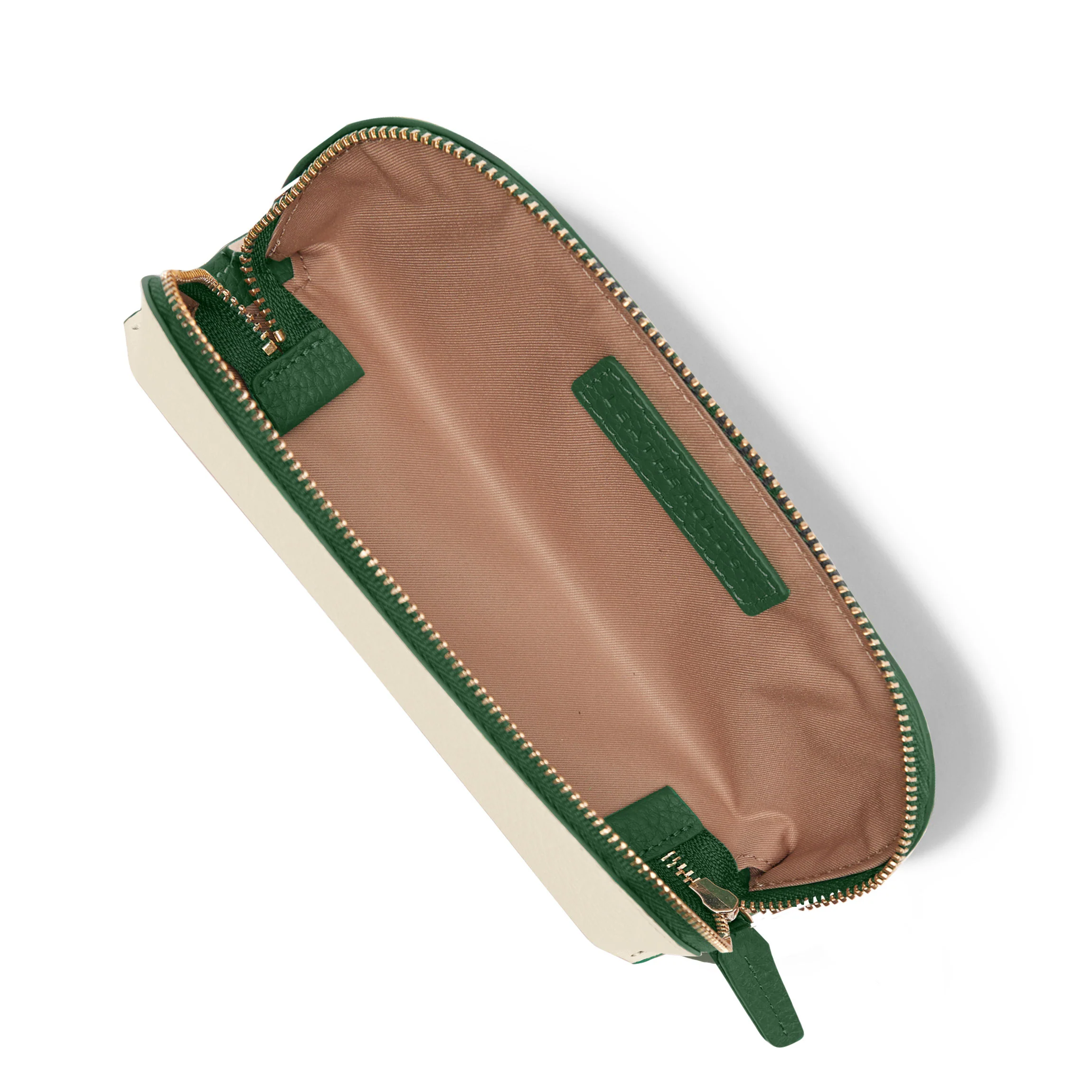 Travel Makeup Pouch Sand/Fairway Green - Image 4