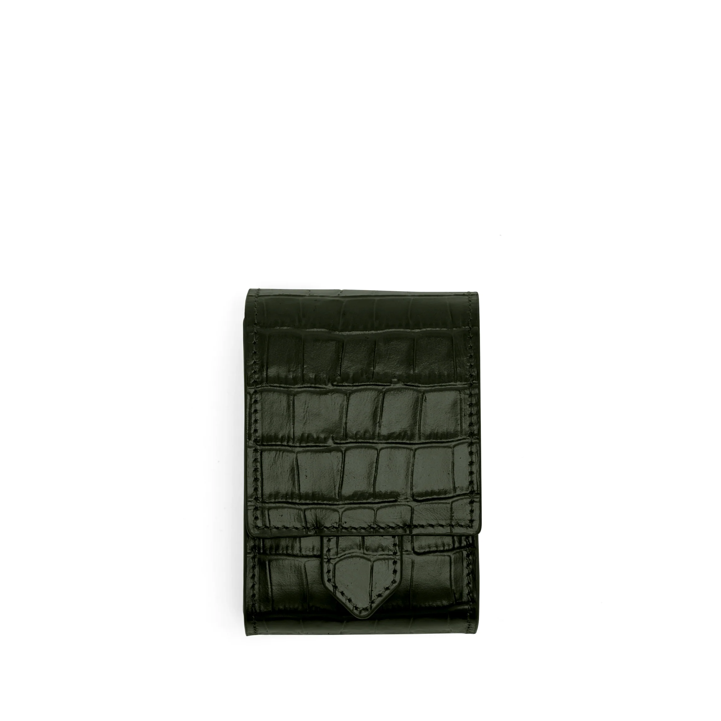 Travel Single Watch Pouch Forest Croc