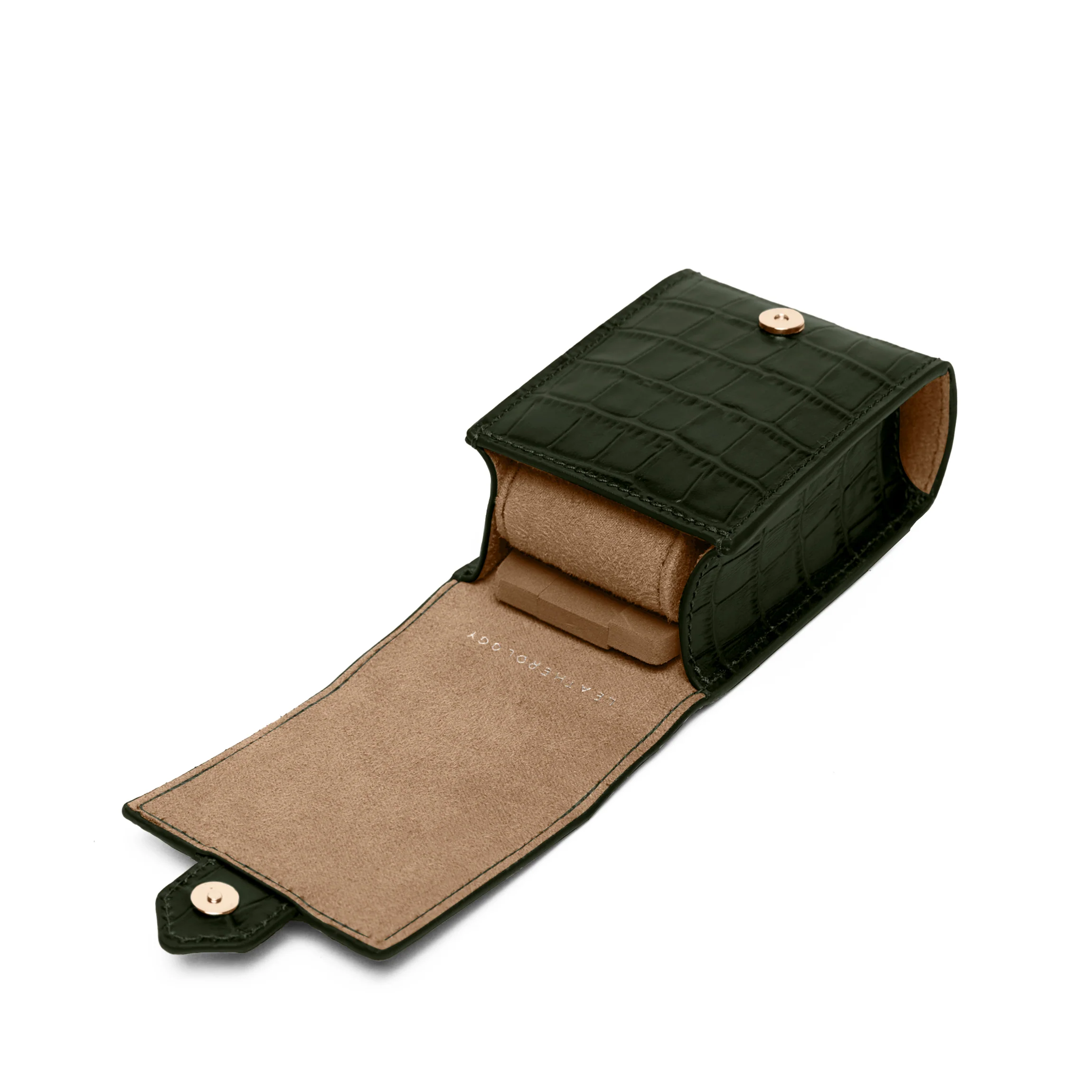 Travel Single Watch Pouch Forest Croc - Image 5