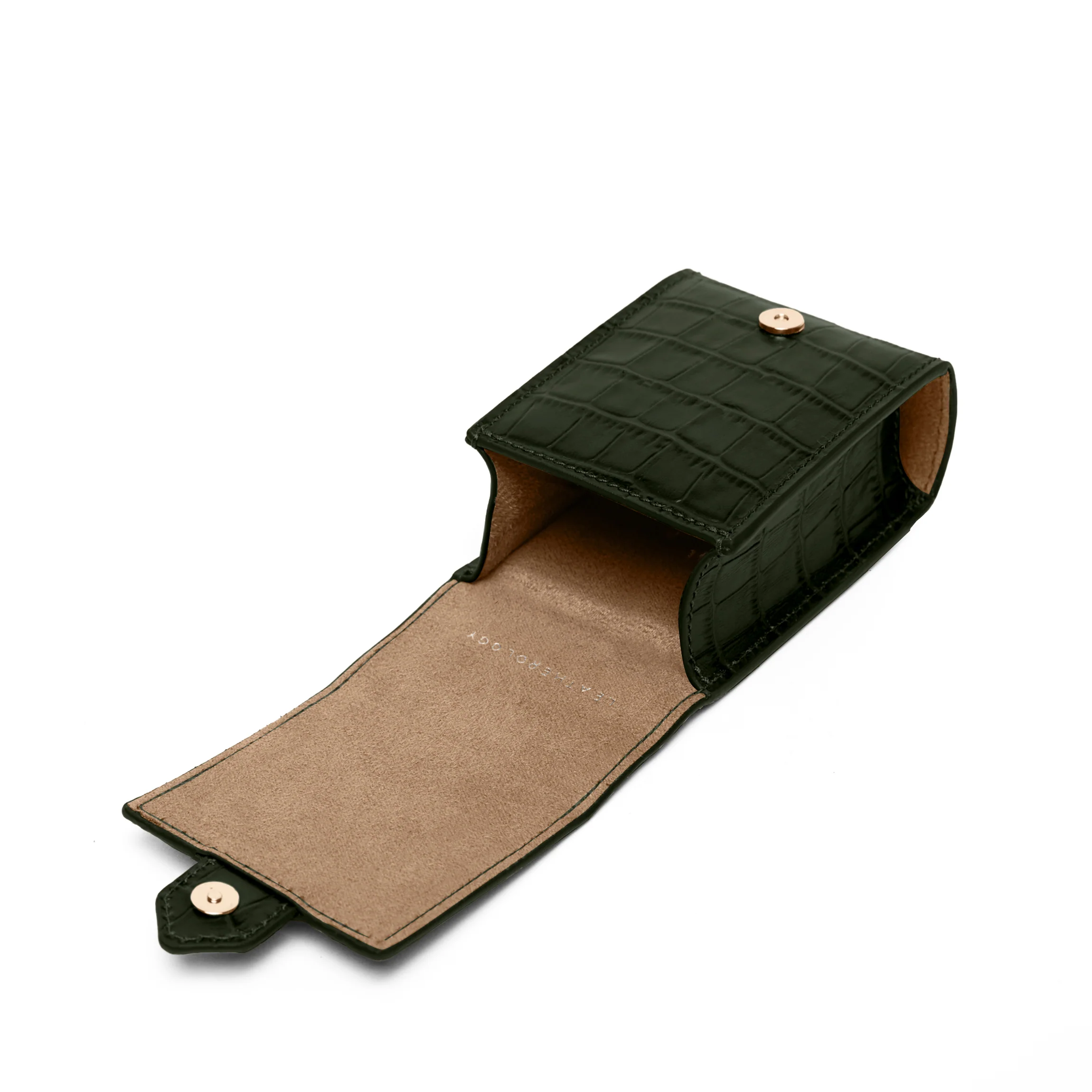 Travel Single Watch Pouch Forest Croc - Image 6
