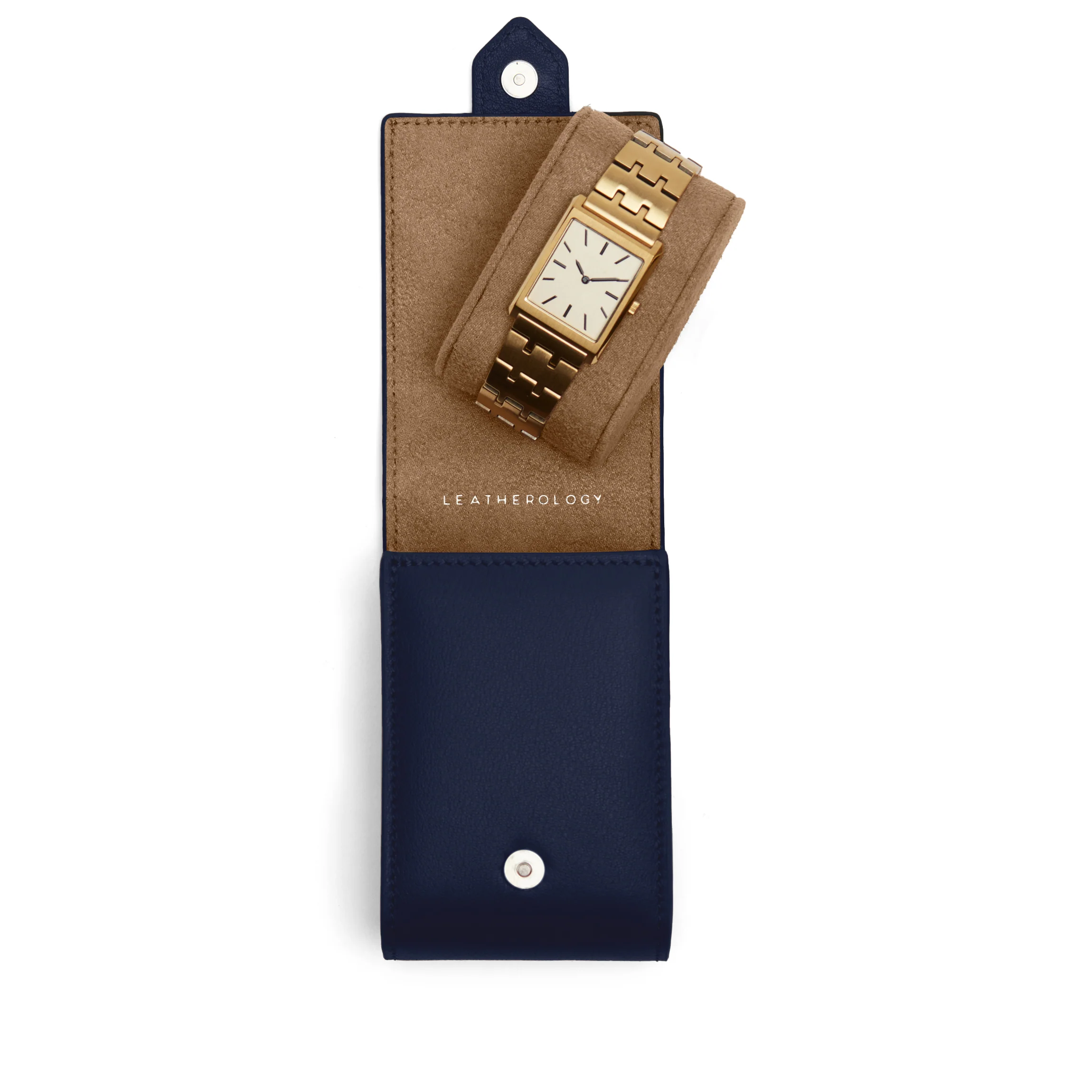 Travel Single Watch Pouch Navy Blue - Image 2