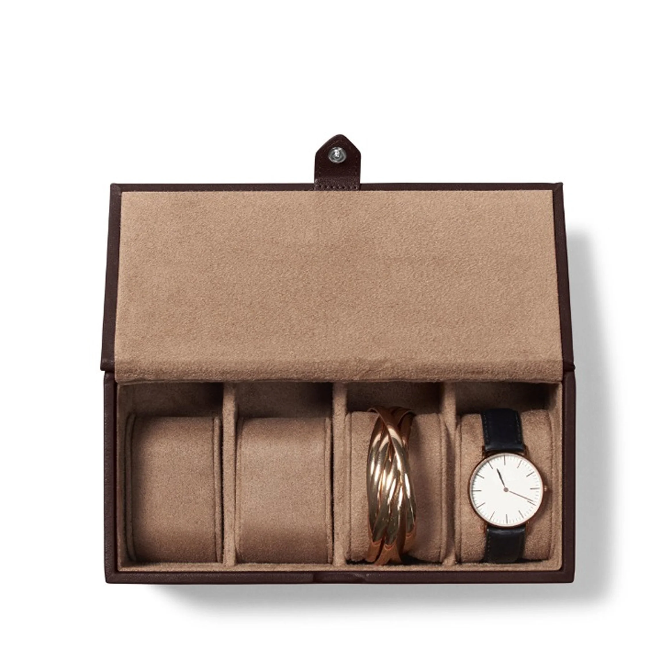 Watch & Bracelet Box Brown - Image 2