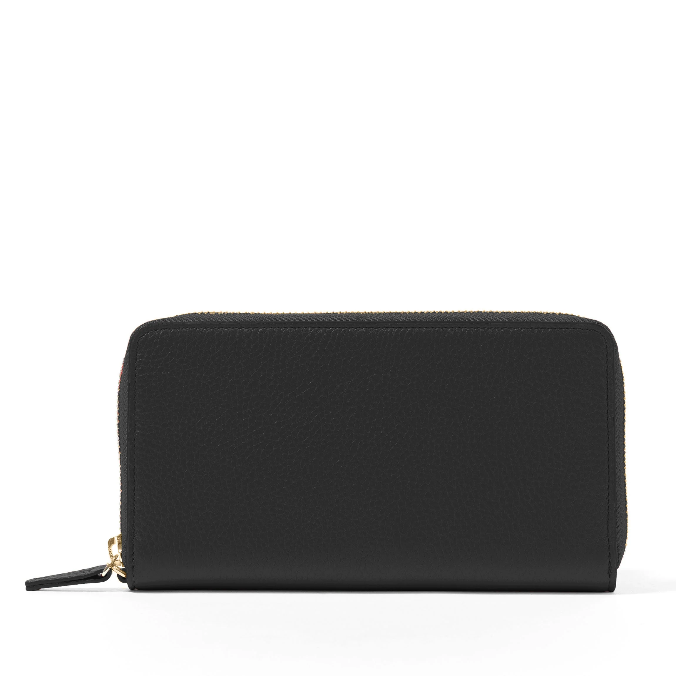 Windsor Flat Zip Wallet Black Pebble