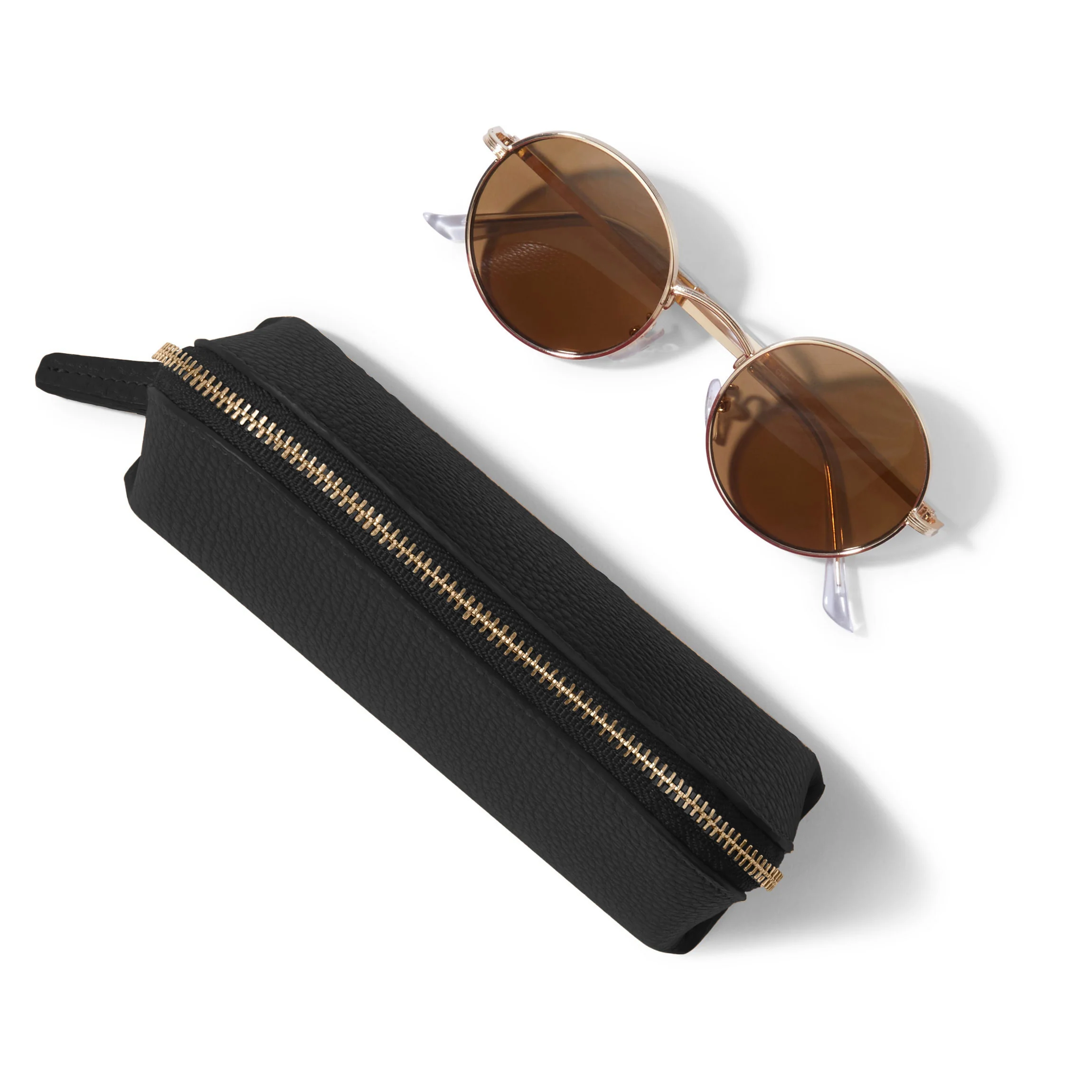 Zip Sunglass Case Black Pebble - Image 7