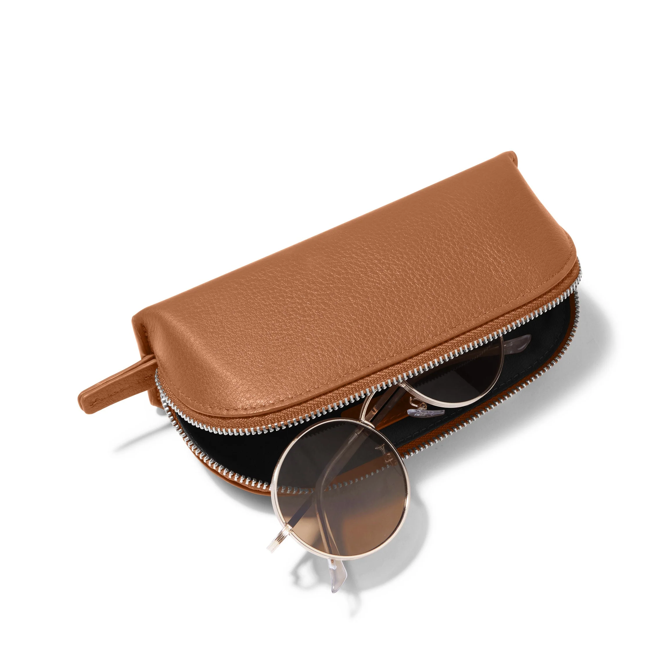 Zip Sunglass Case Cognac - Image 3