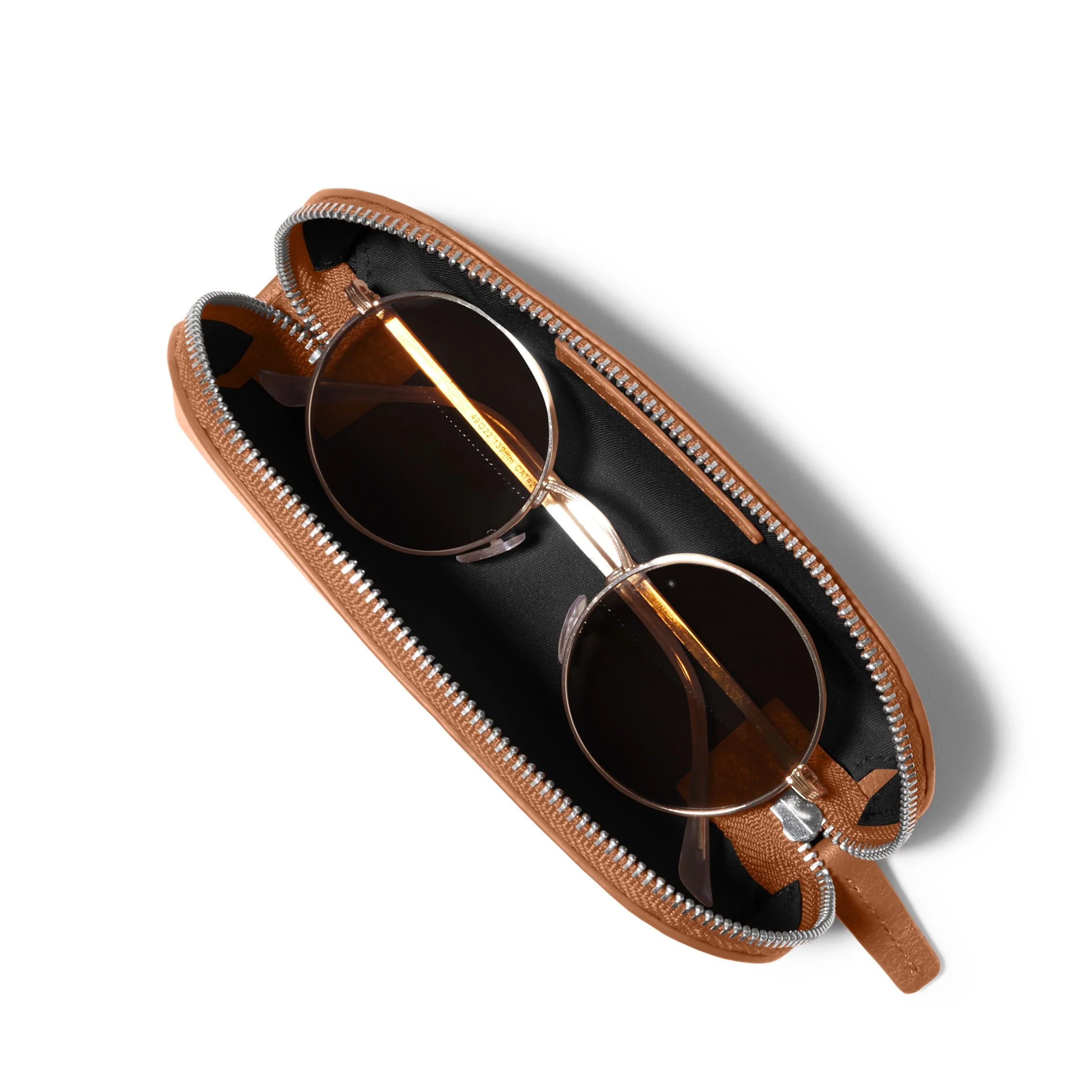 Zip Sunglass Case Cognac - Image 6