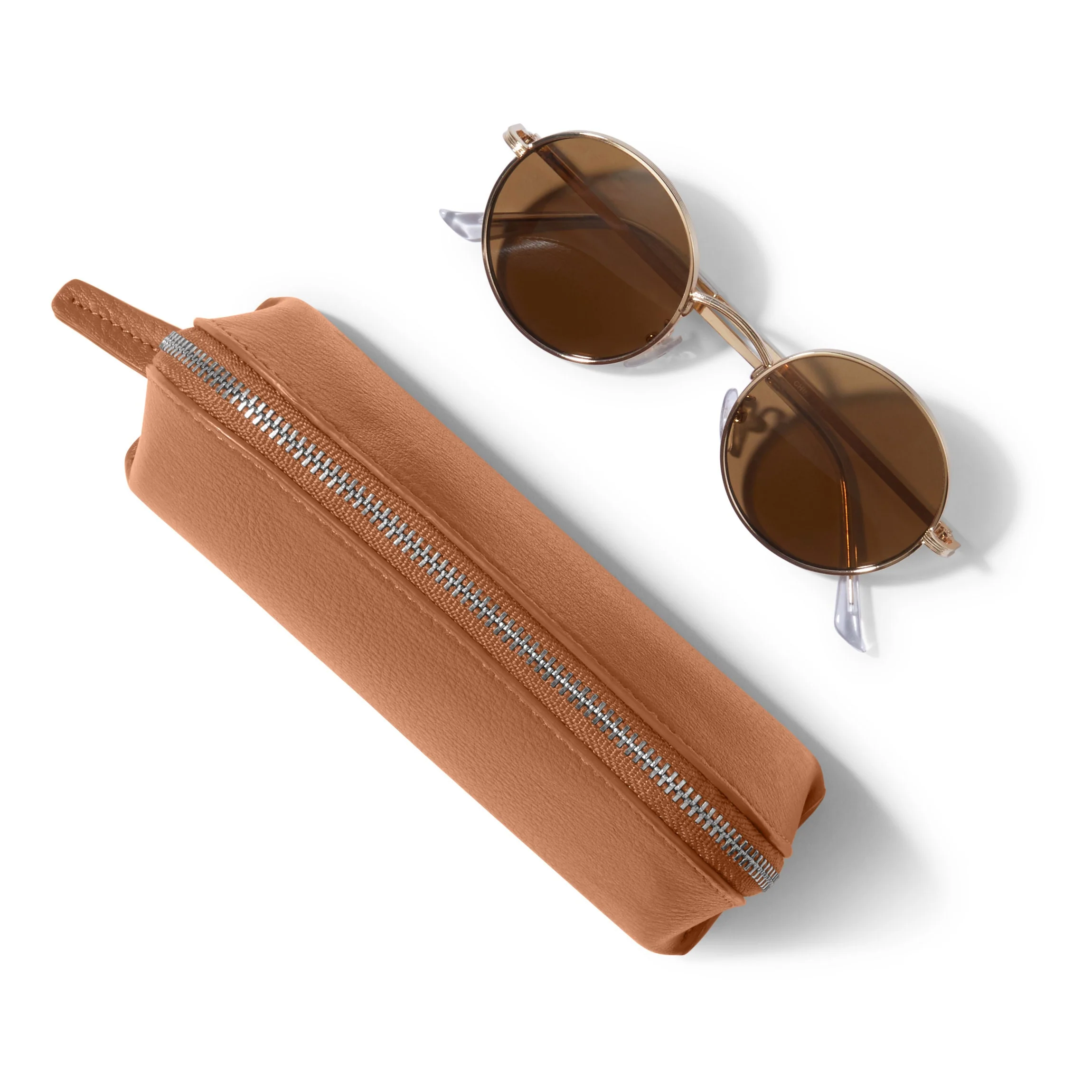 Zip Sunglass Case Cognac - Image 7