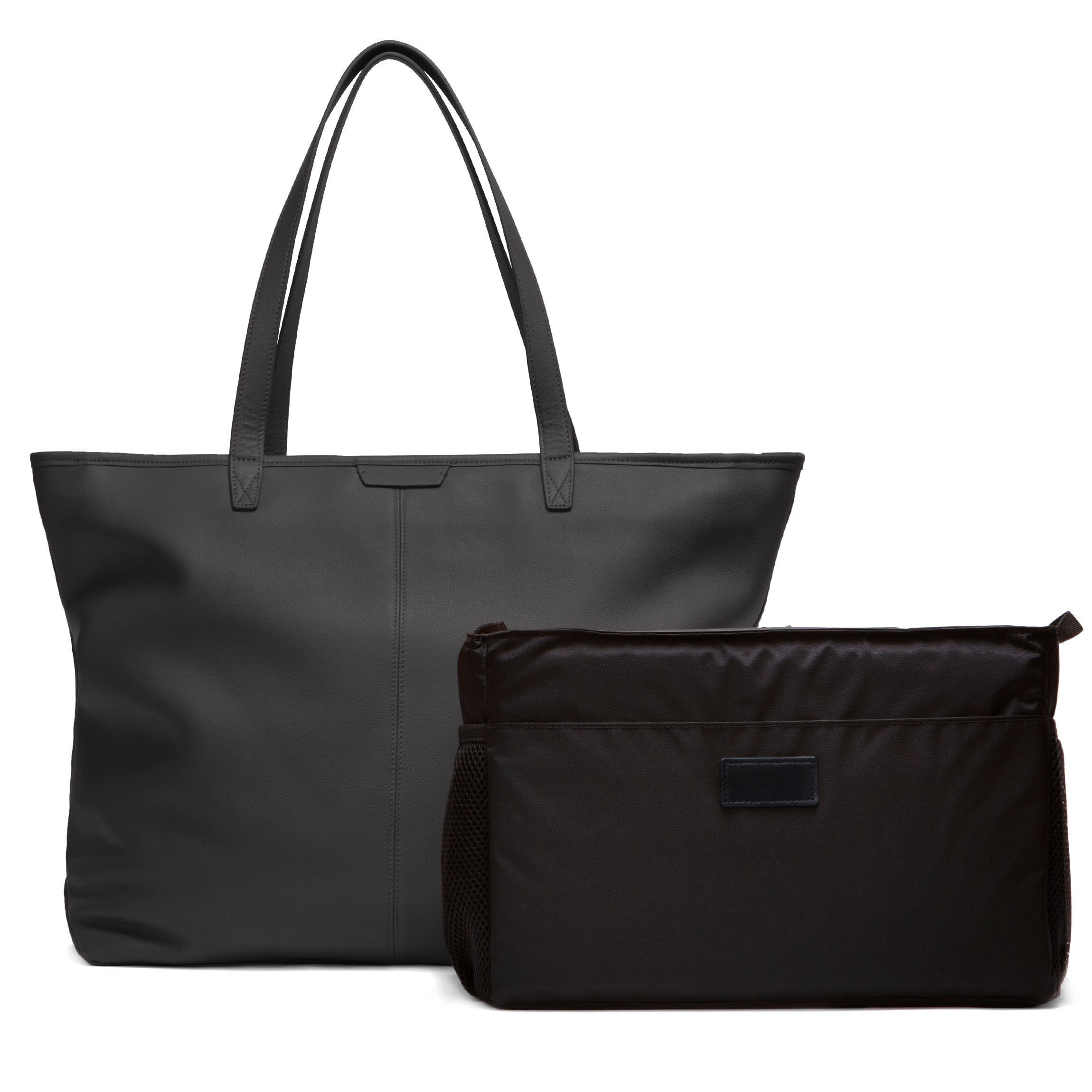 Zippered Downtown Diaper Bag Black Onyx